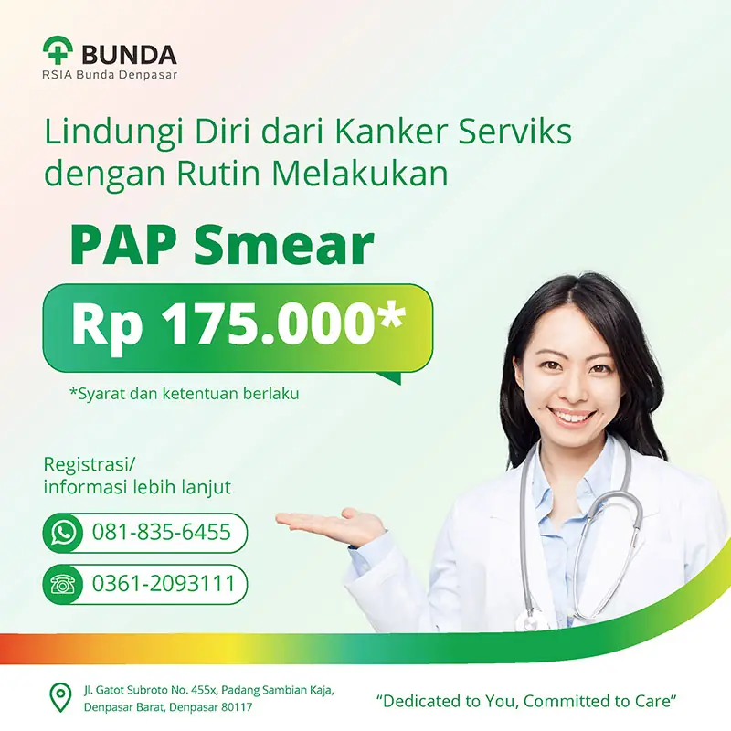 Paket PAP Smear - Bunda Hospital Denpasar
